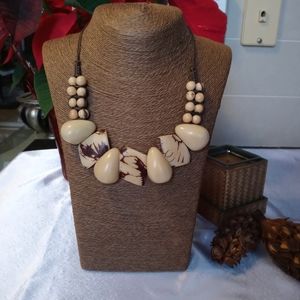 Tagua Nut Necklace , Artisanal, Handmade, NEW